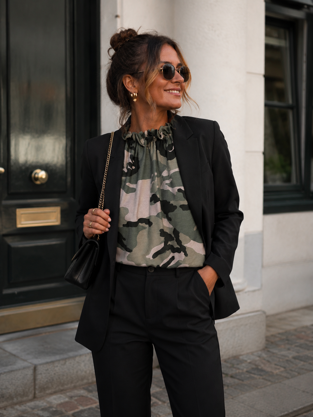 Blouse top Lucina - Military