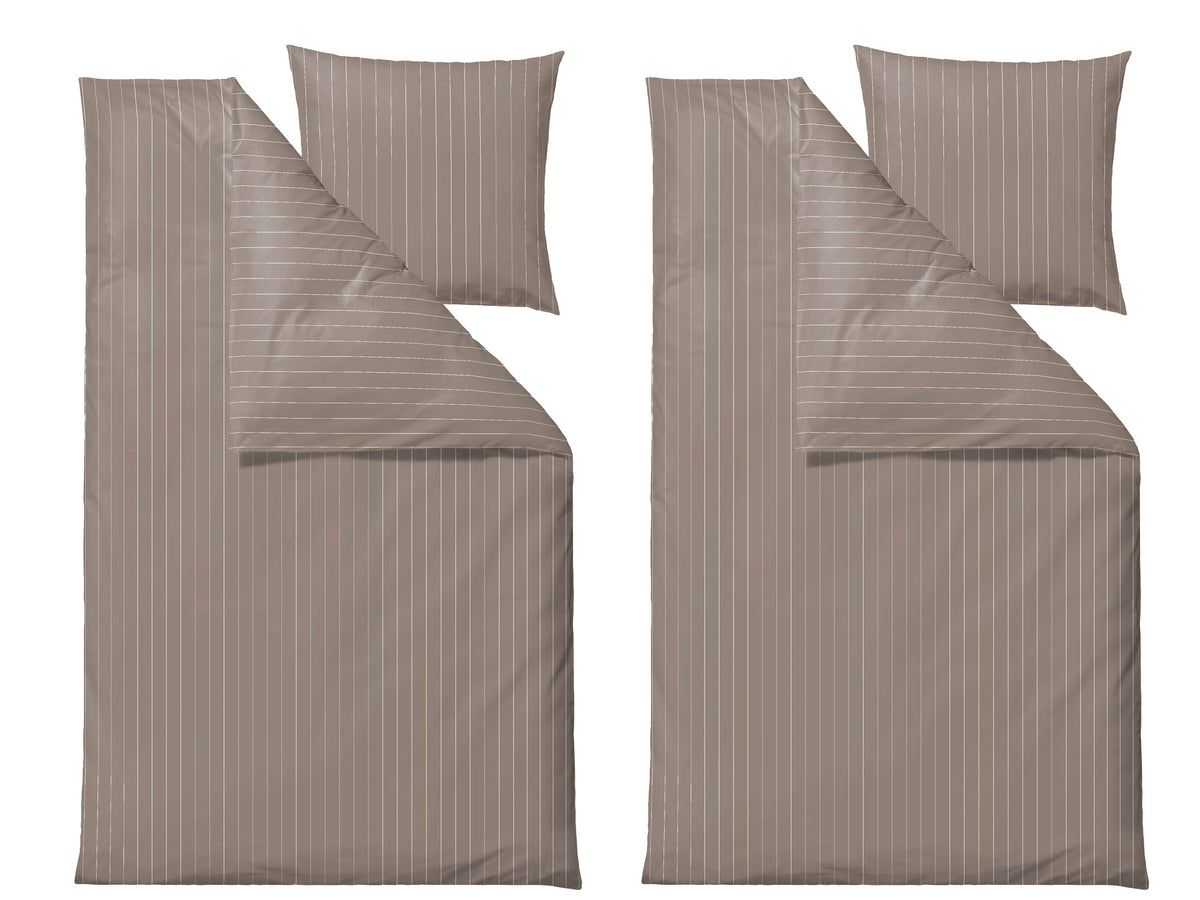 Beddengoed, 2 sets - Södahl - 140x220 cm - Zen - Taupe