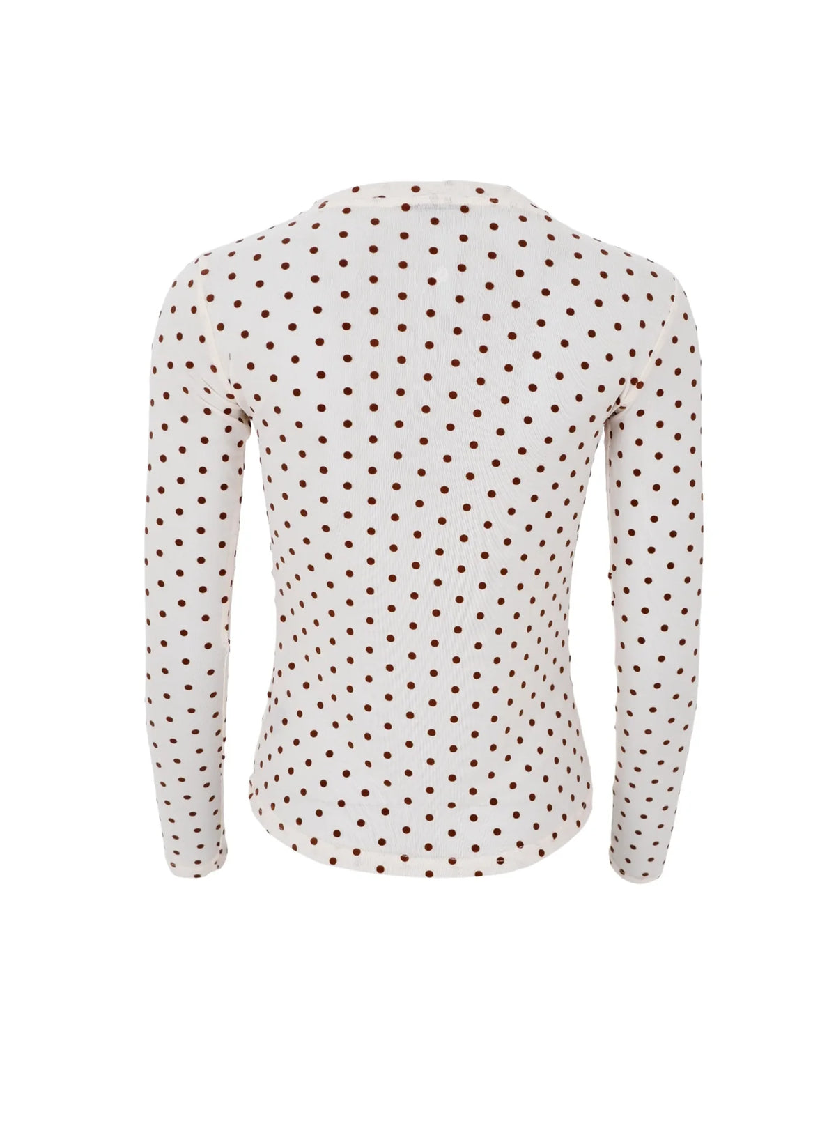 Dotted mesh blouse - Cream