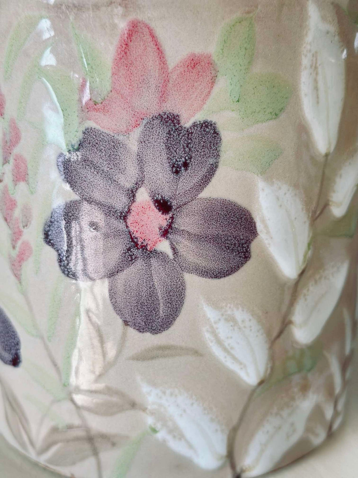 Bloempot FLORA - Groot handgeschilderd