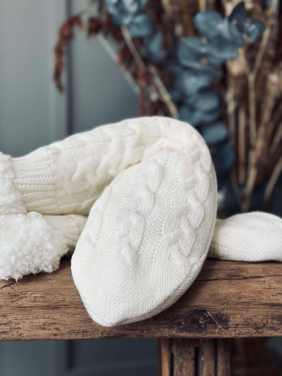 Sokken Fleece off white