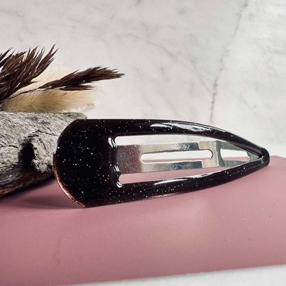 Haarspeld Brown Glitter - 1 st.