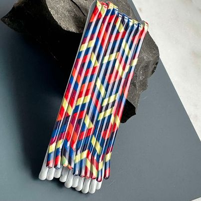Haarspelden color stripes - 10 stuks