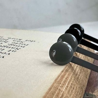 Haarspelden Black / Grey - 4 st
