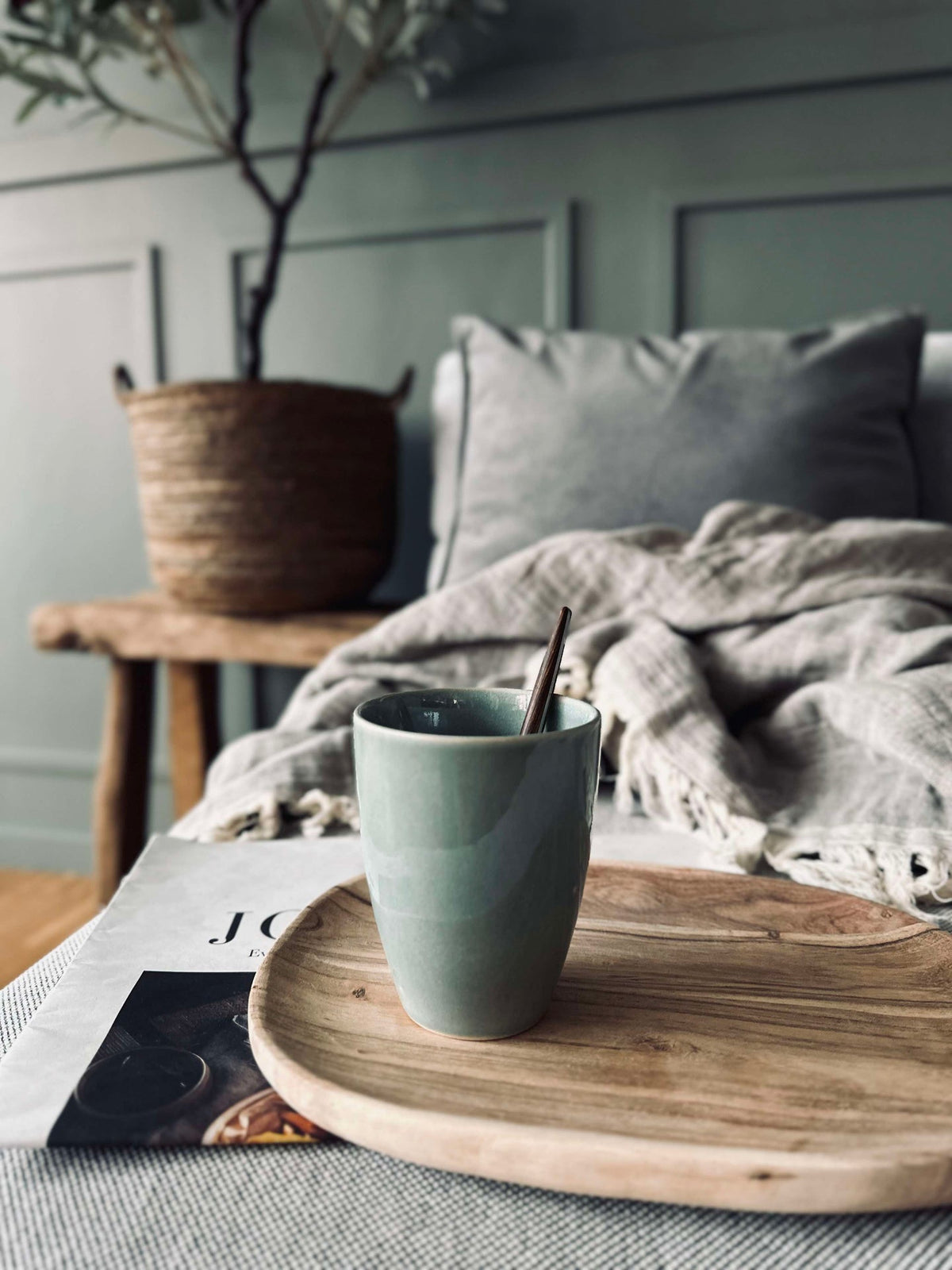 Beker zonder oor aardewerk – Mint