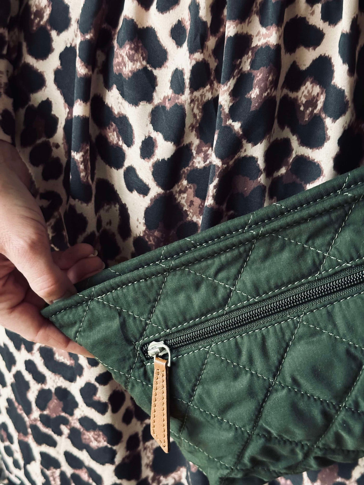 Toilettas / Clutch Groen