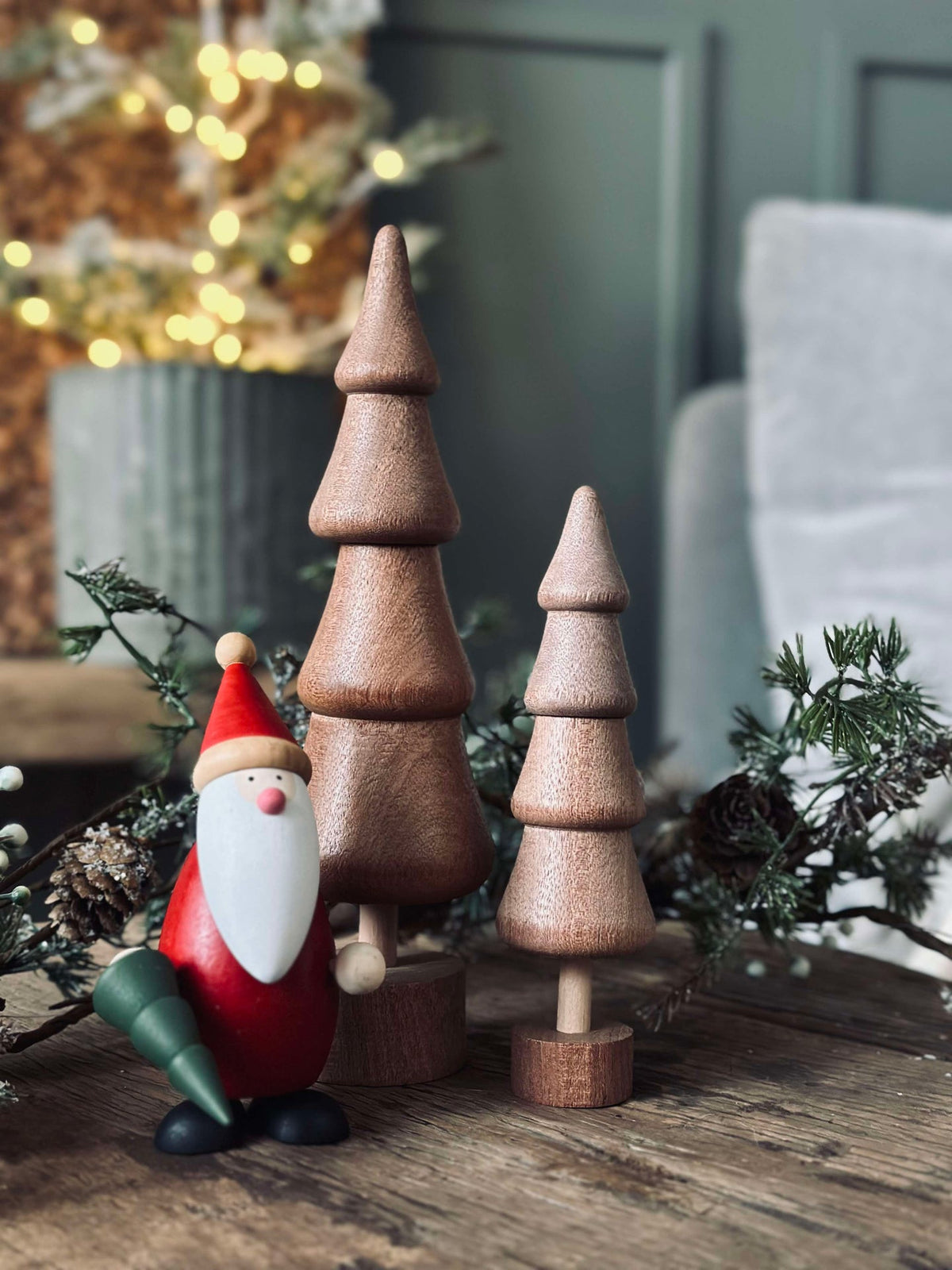 Kerstboom Wood - Bruin small