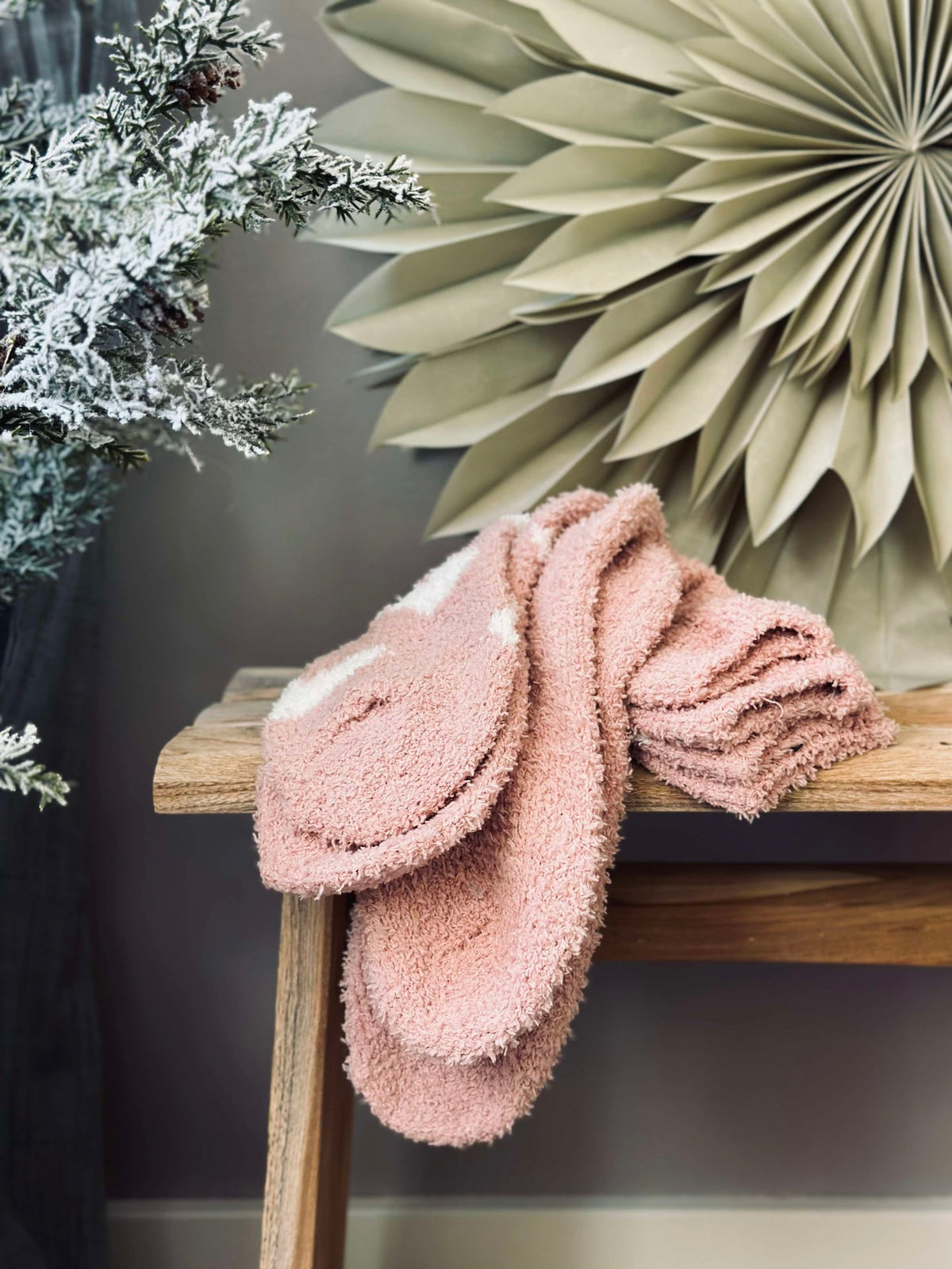 Sokken Fluffy Rose - Set van 2 paar