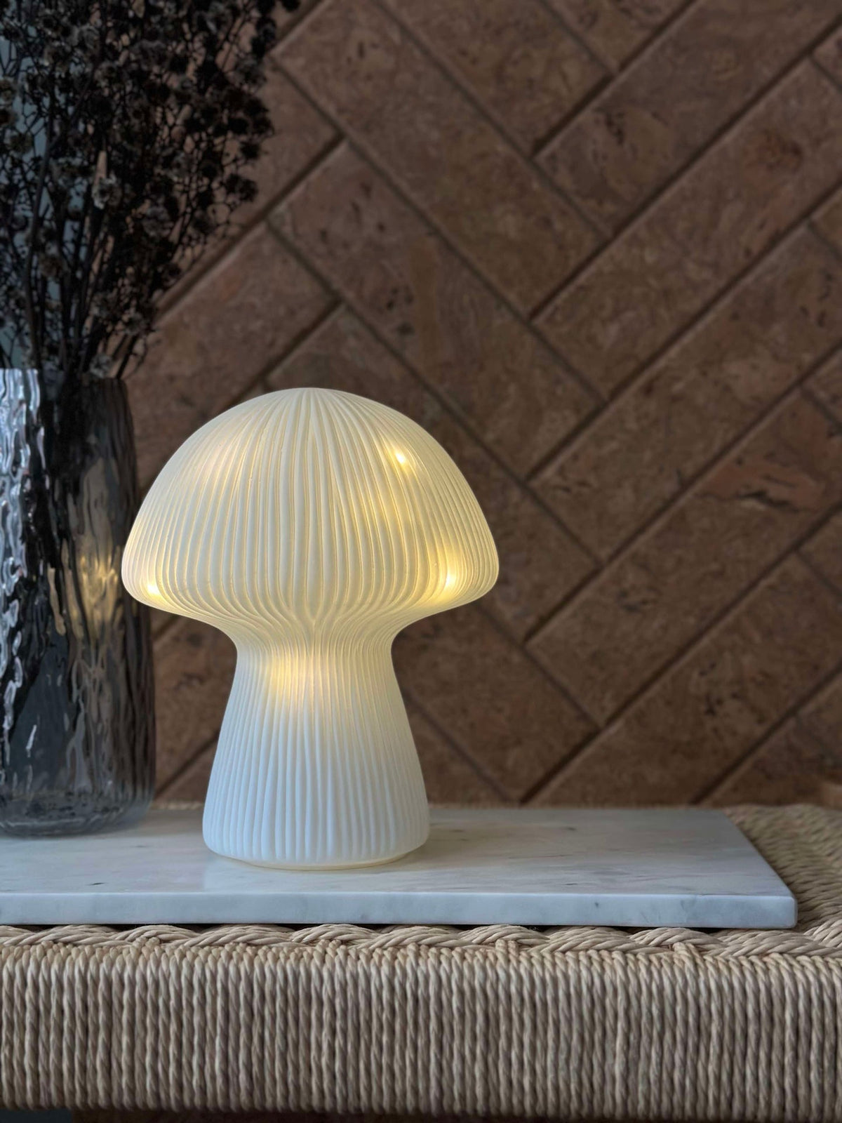 Mushroom Astrid - Wit 20 cm