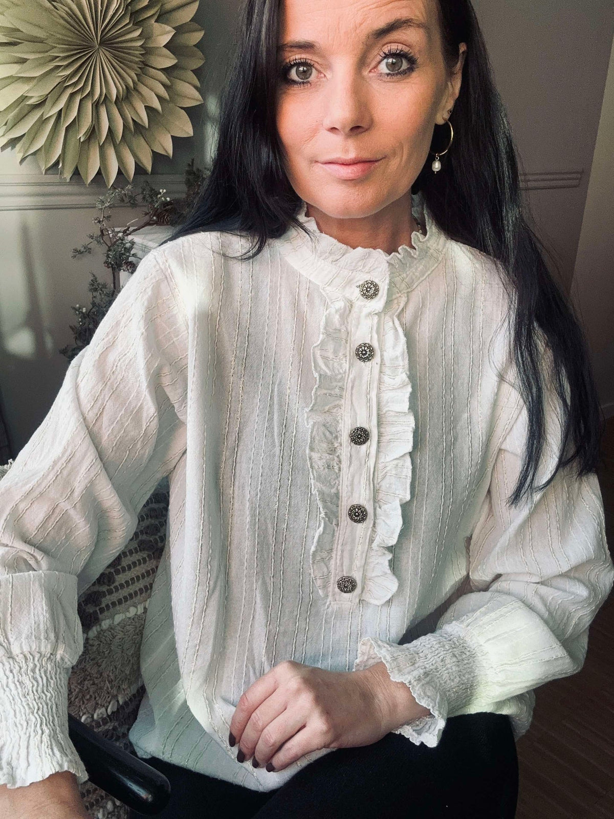 Blouse met ruches