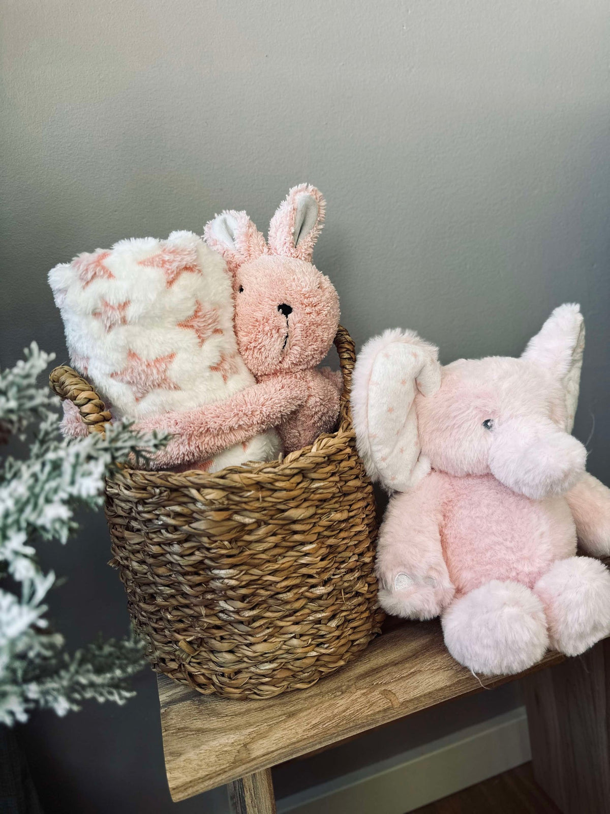 Knuffel Olifant 25cm - Roze