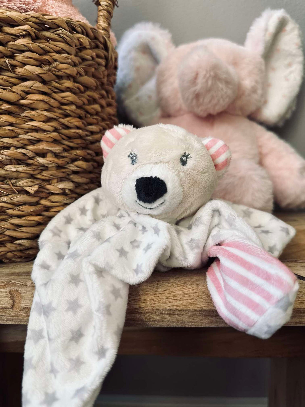 Knuffeldoekje voor baby - Lichtroze