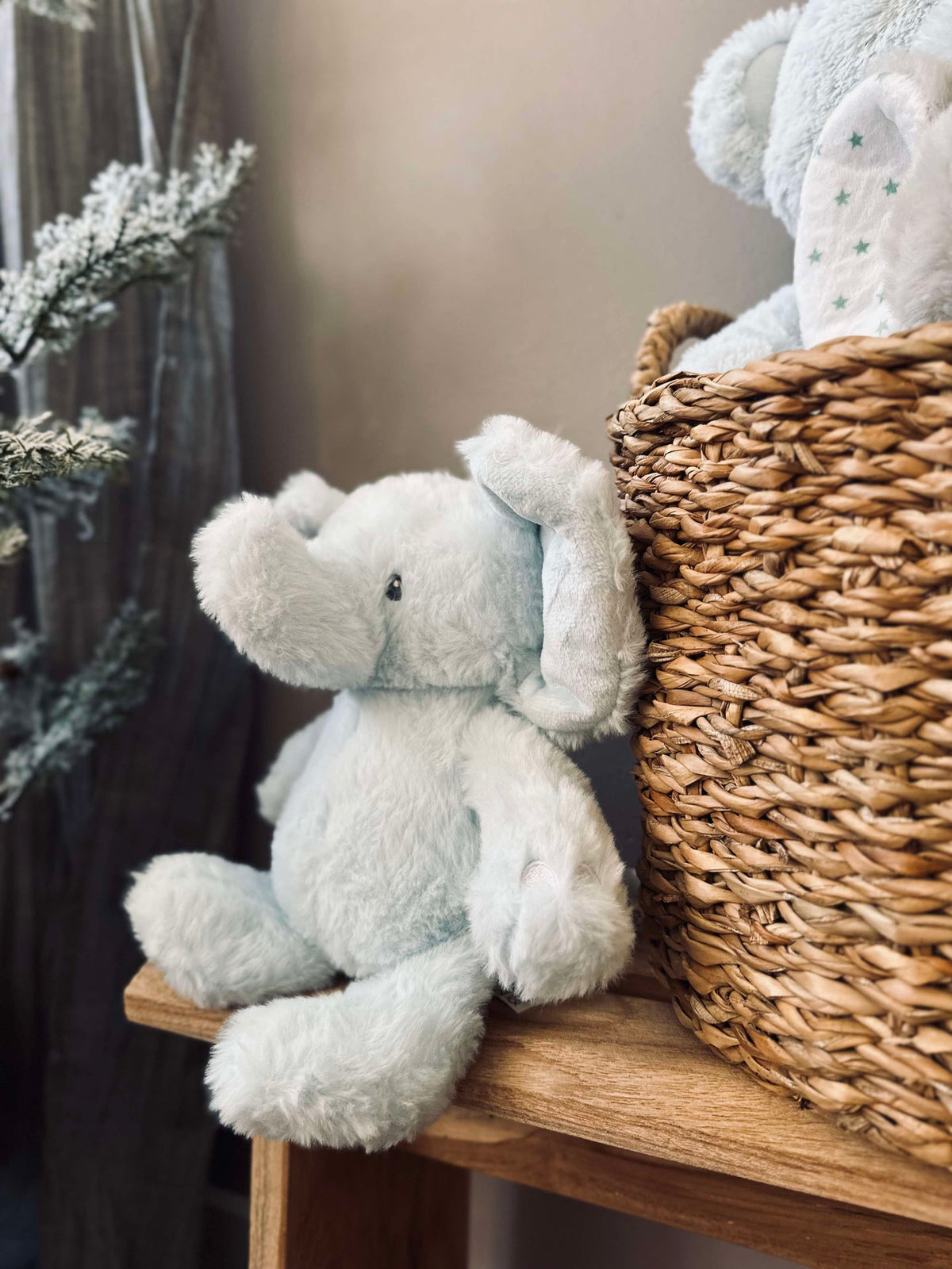 Knuffel Olifant 25cm - Lichtblauw