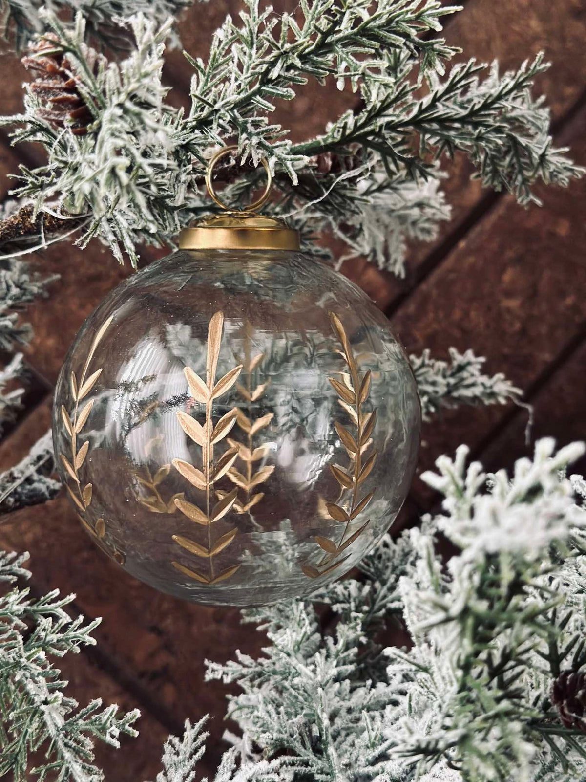 Kerstballen van glas - Set van 2 stuks