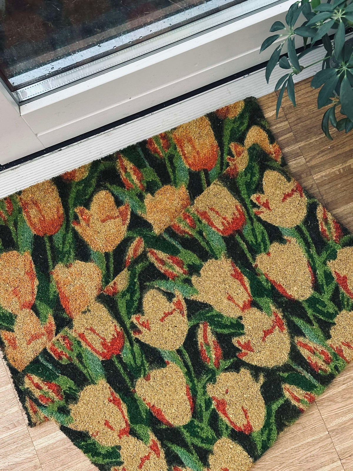 Deurmat - Tulipan Geel mix