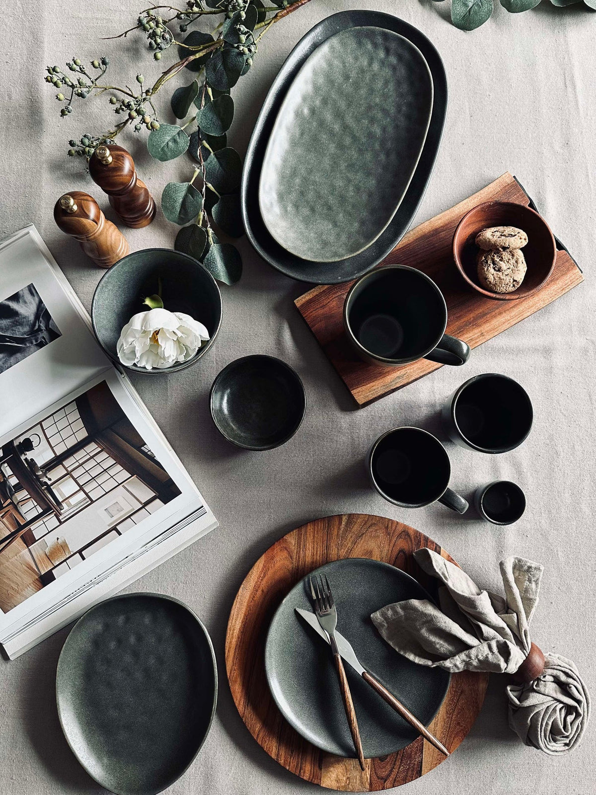Eierdopje van aardewerk - Grijs