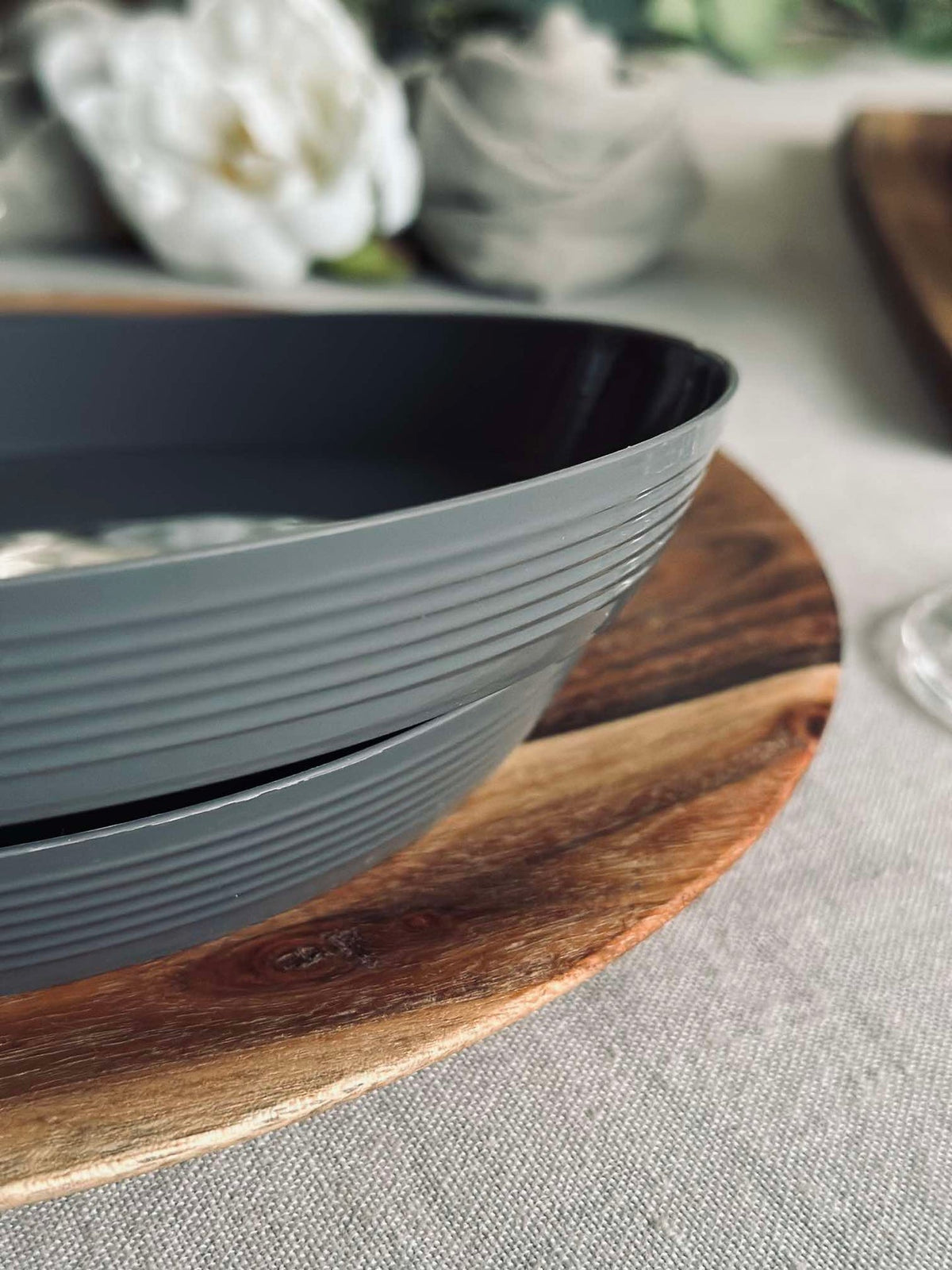 Bord Norma 20cm - Stone grey 2 st.