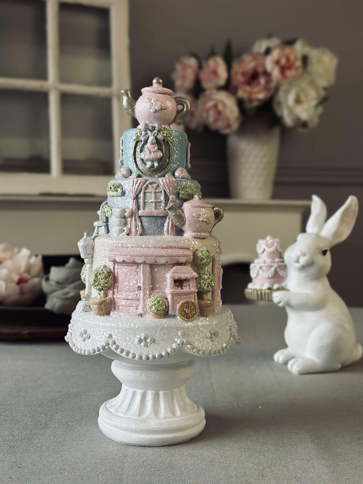 Taart met theekop - Tafeldecoratie