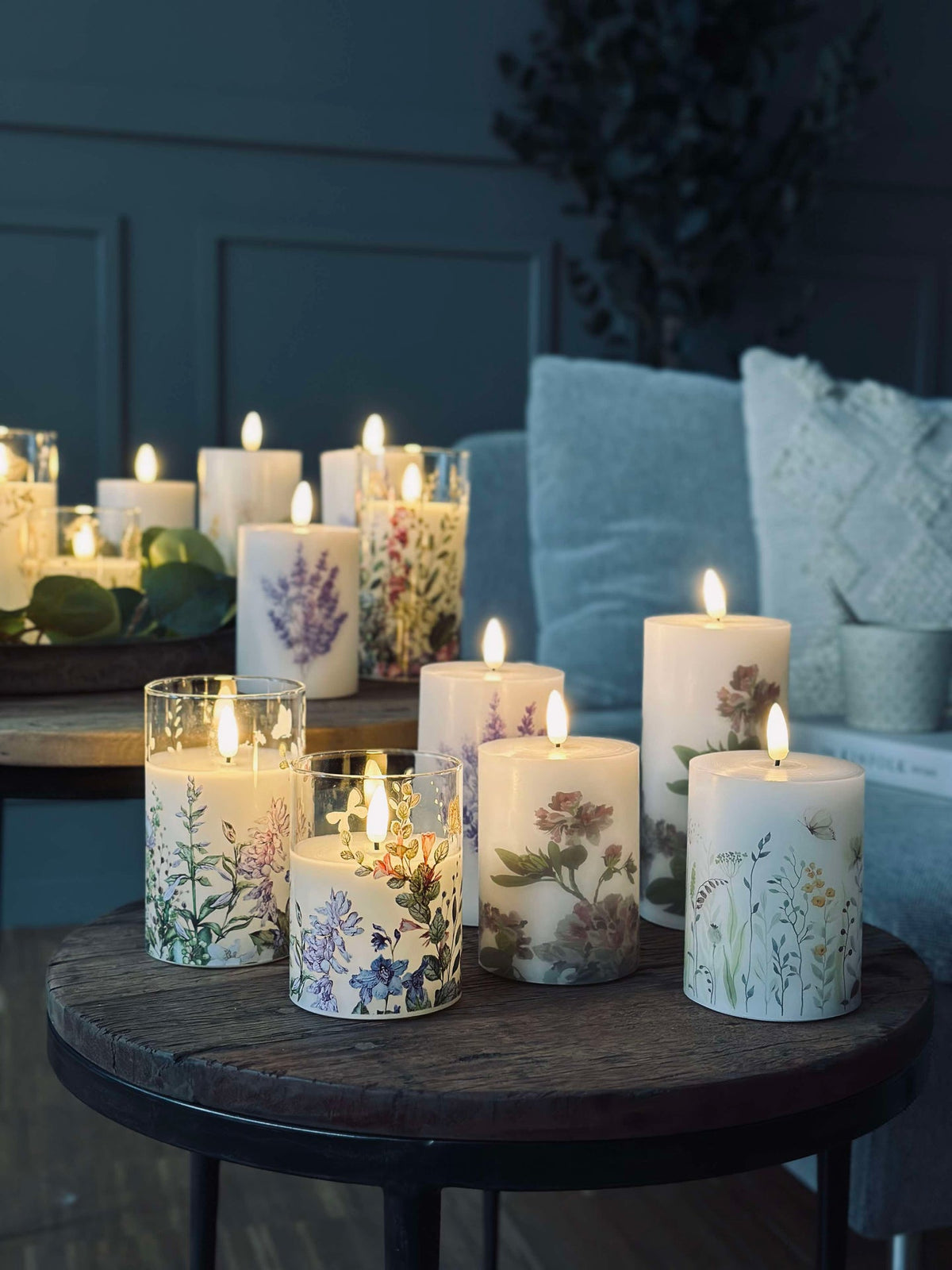 LED kaarsen FLORA – Set van 3 stuks en afstandsbediening