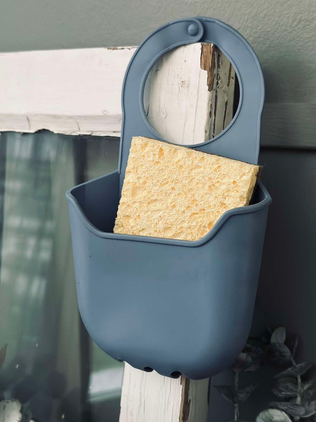 Organizer voor de spoelbak - blauw