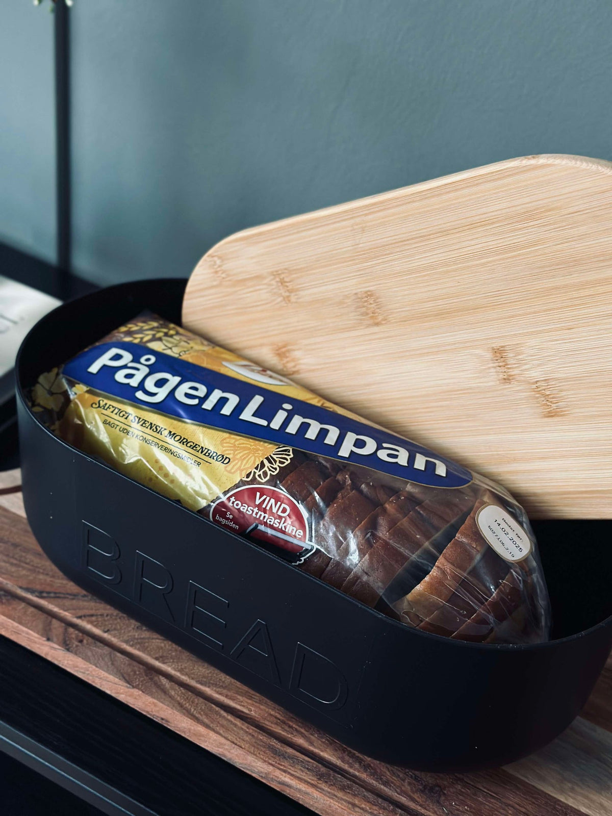 Broodtrommel met bamboedeksel
