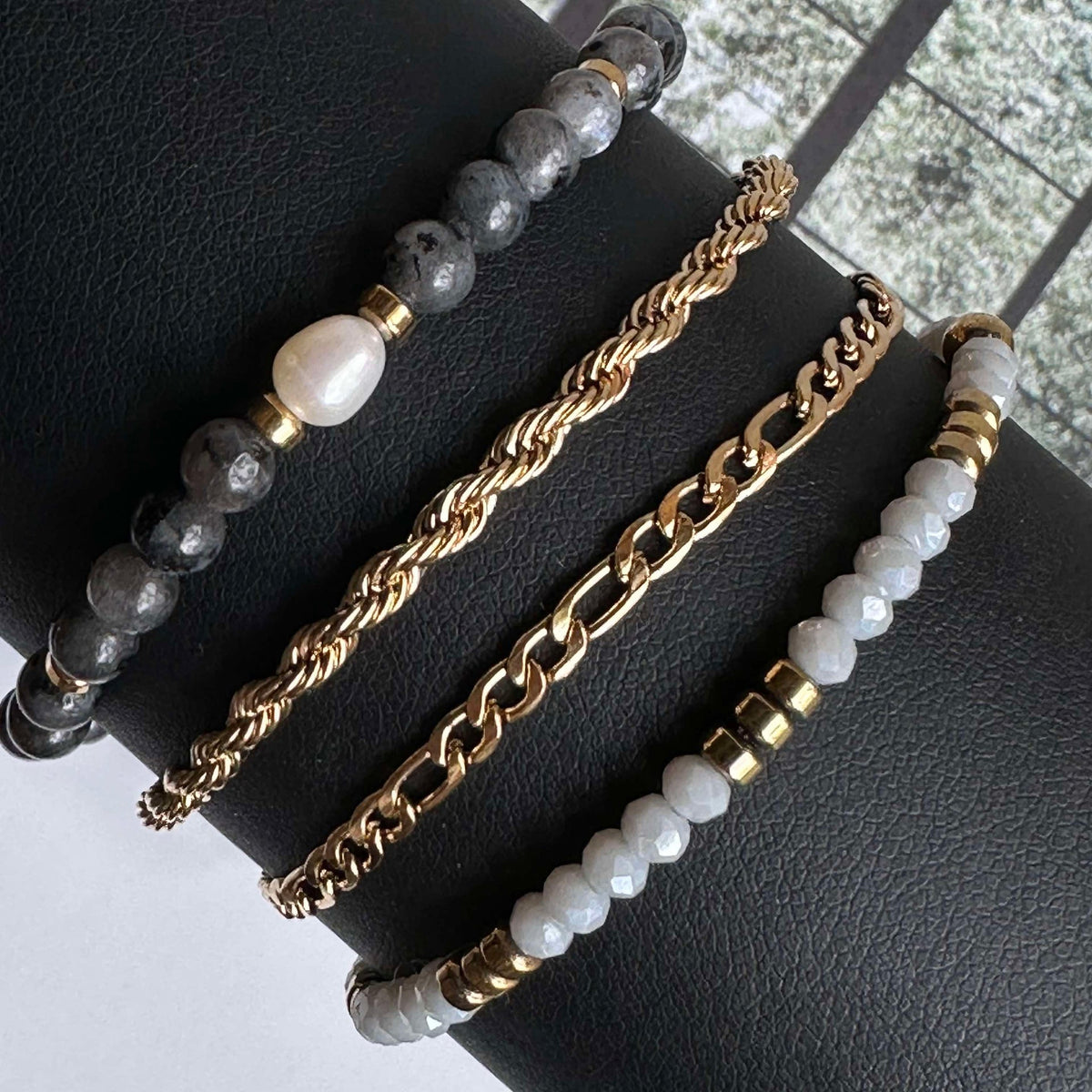 Armband Erika Stone - Set met 4 armbanden