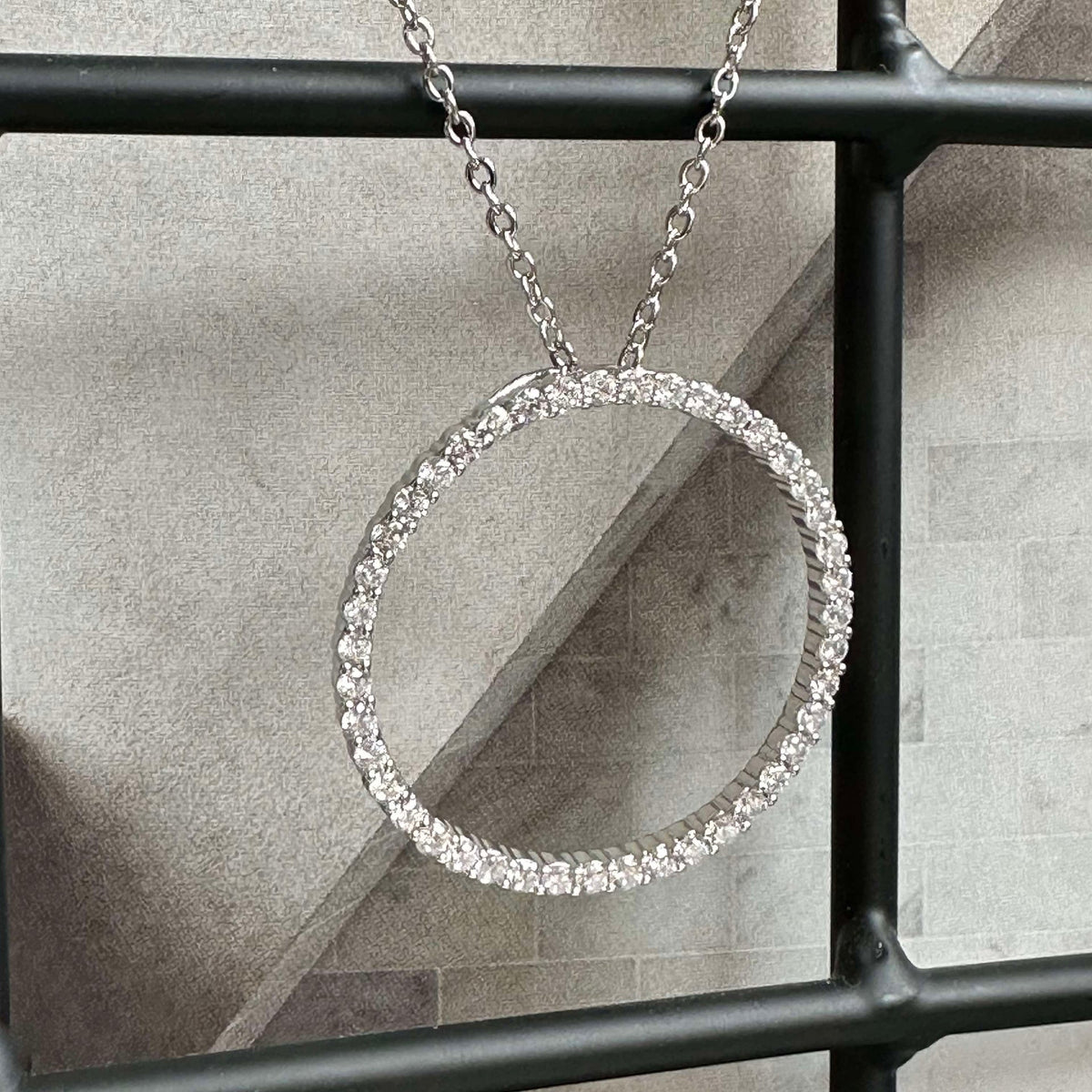 Halsketting Kendal - rhodium verguld