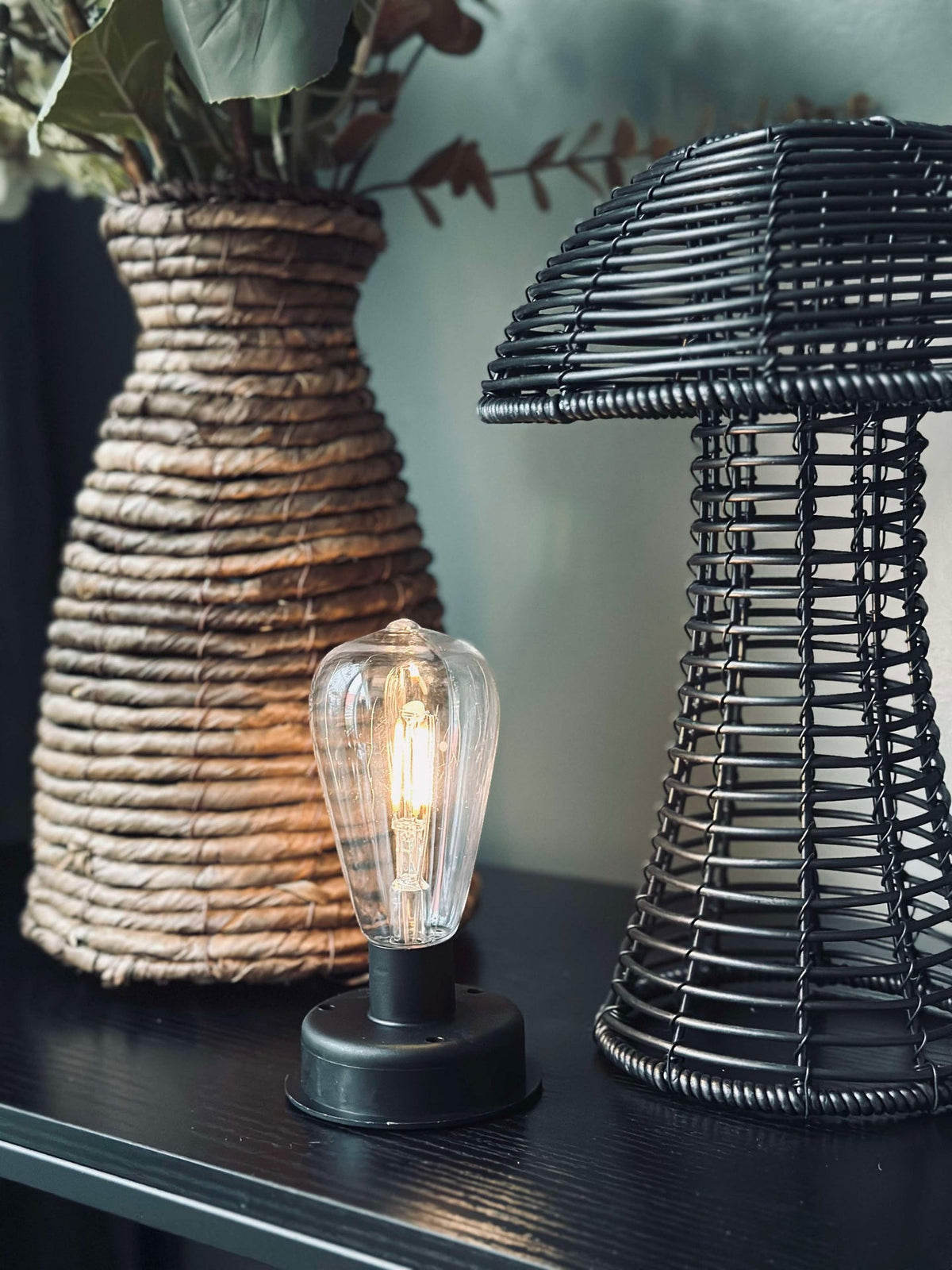 Mushroom Solar - Black Small