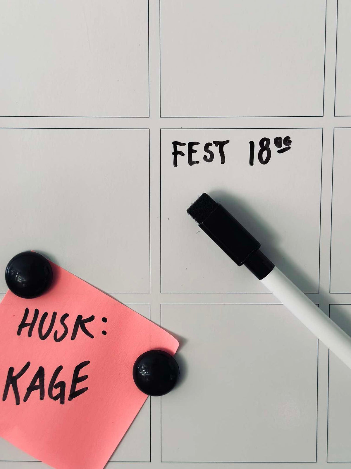 Magnetisch whiteboard - Planner