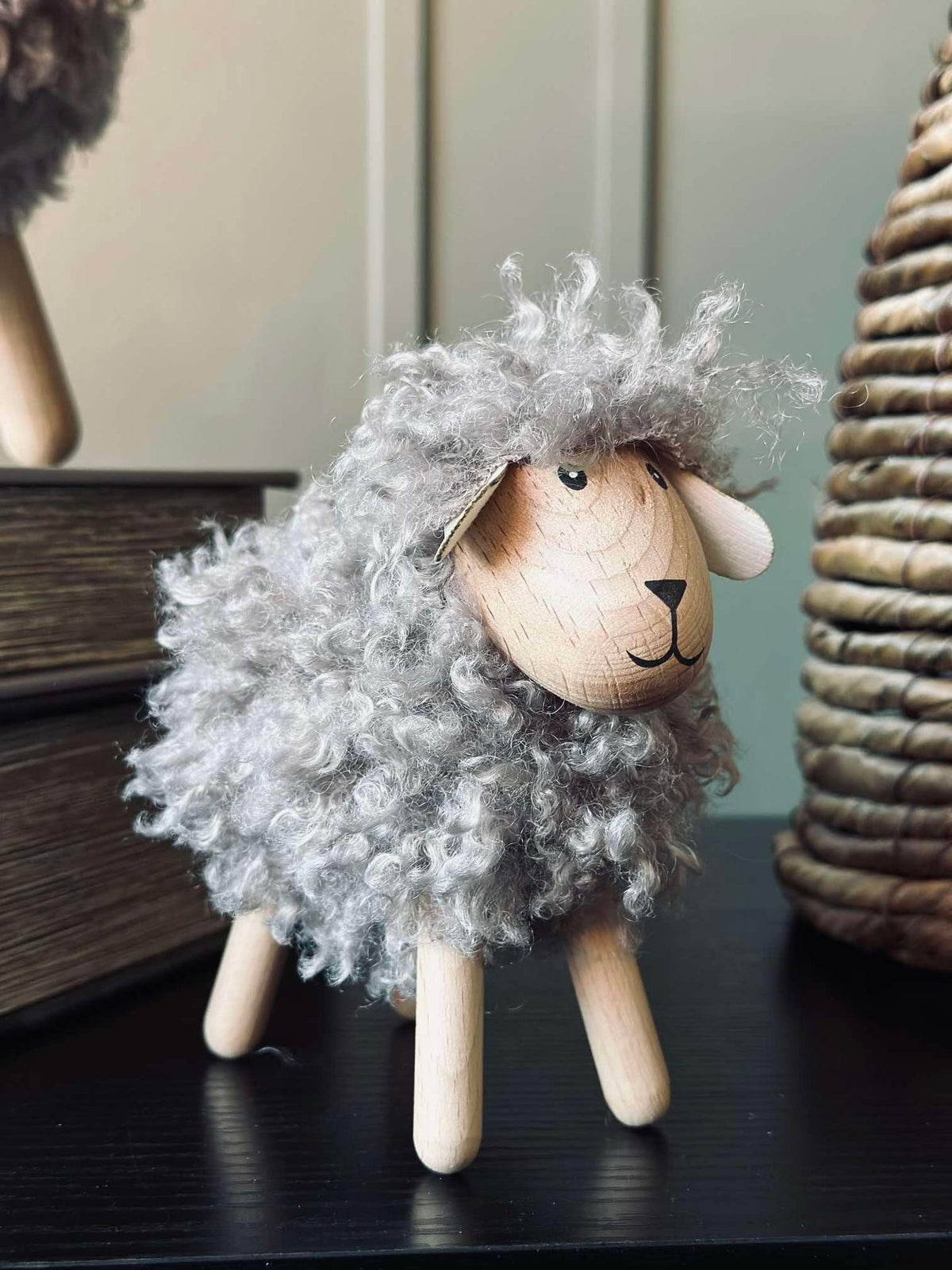 Schaap langharig - Grijs middelgroot