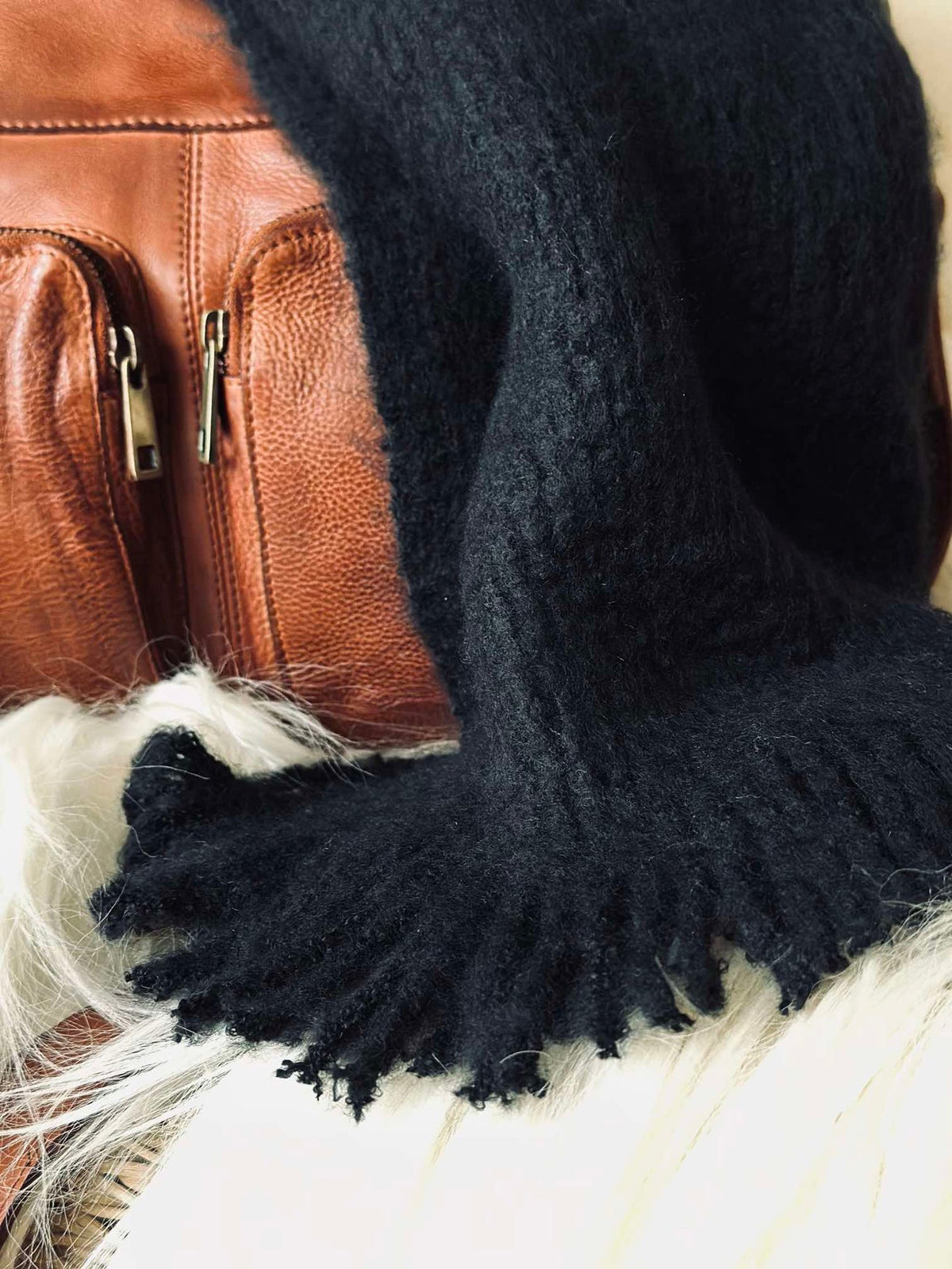 Sjaal black - Super soft