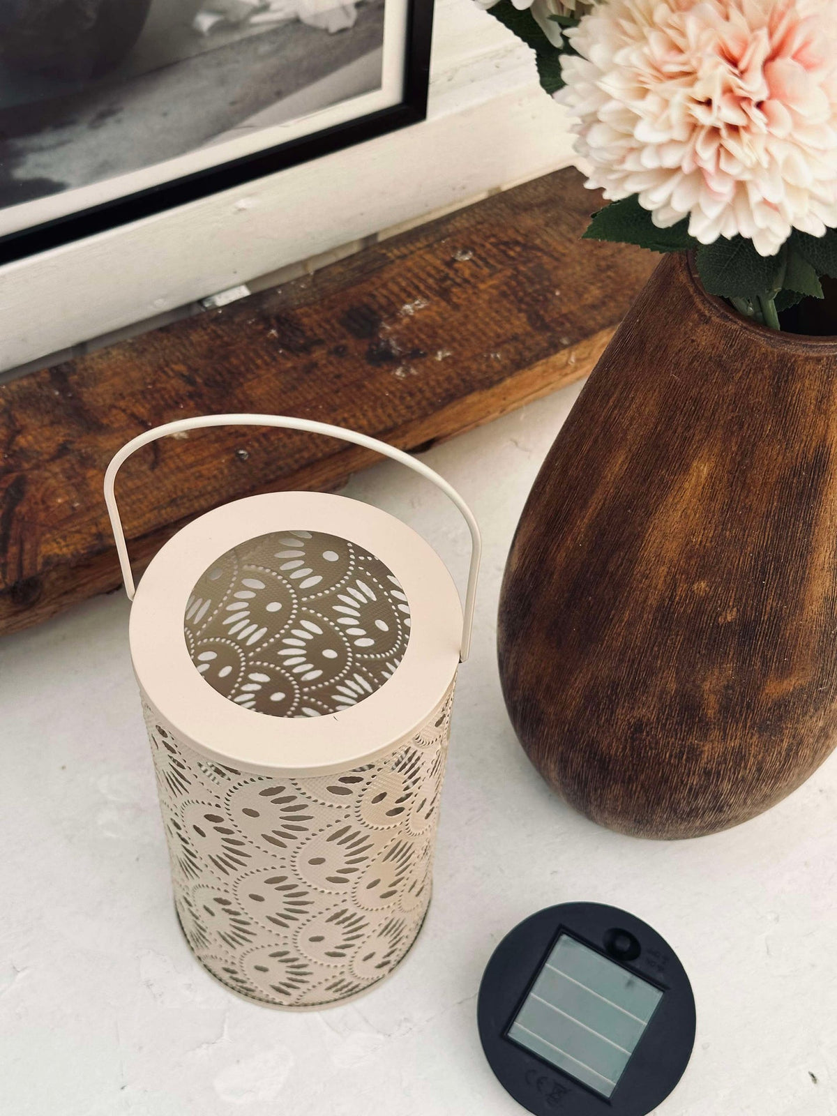 Lantaarn DELI m. Zonnecellen – Beige