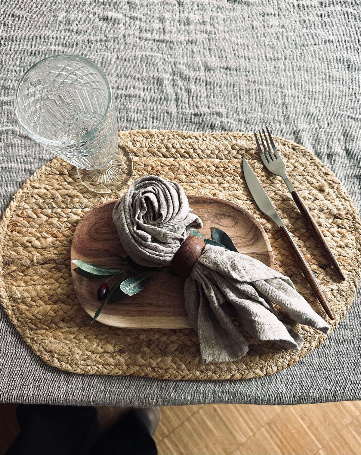 Placemat van Jute - Ovaal