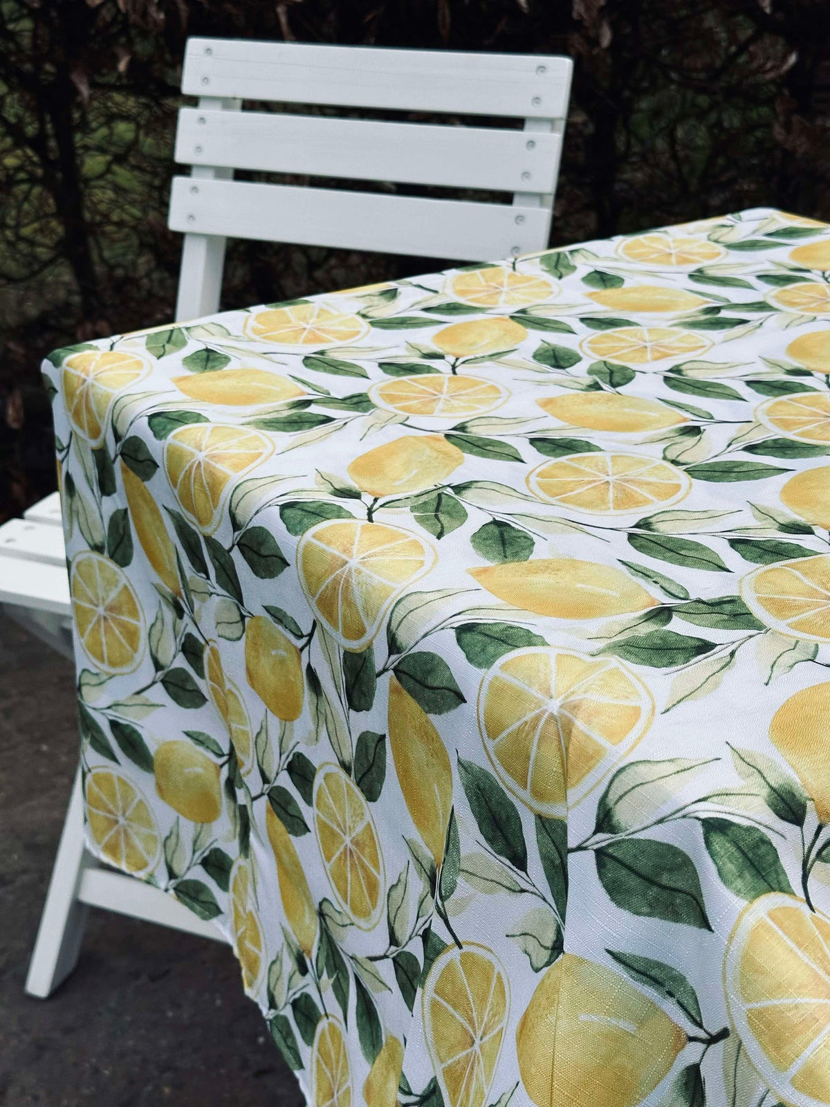 Tafelkleed - Waterafstotend 180x130 - Gele citrus