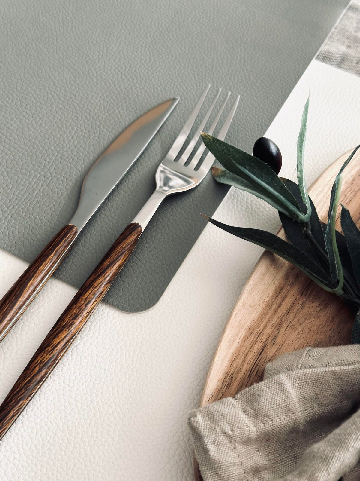 Placemat – Omkeerbaar Grijs / kit