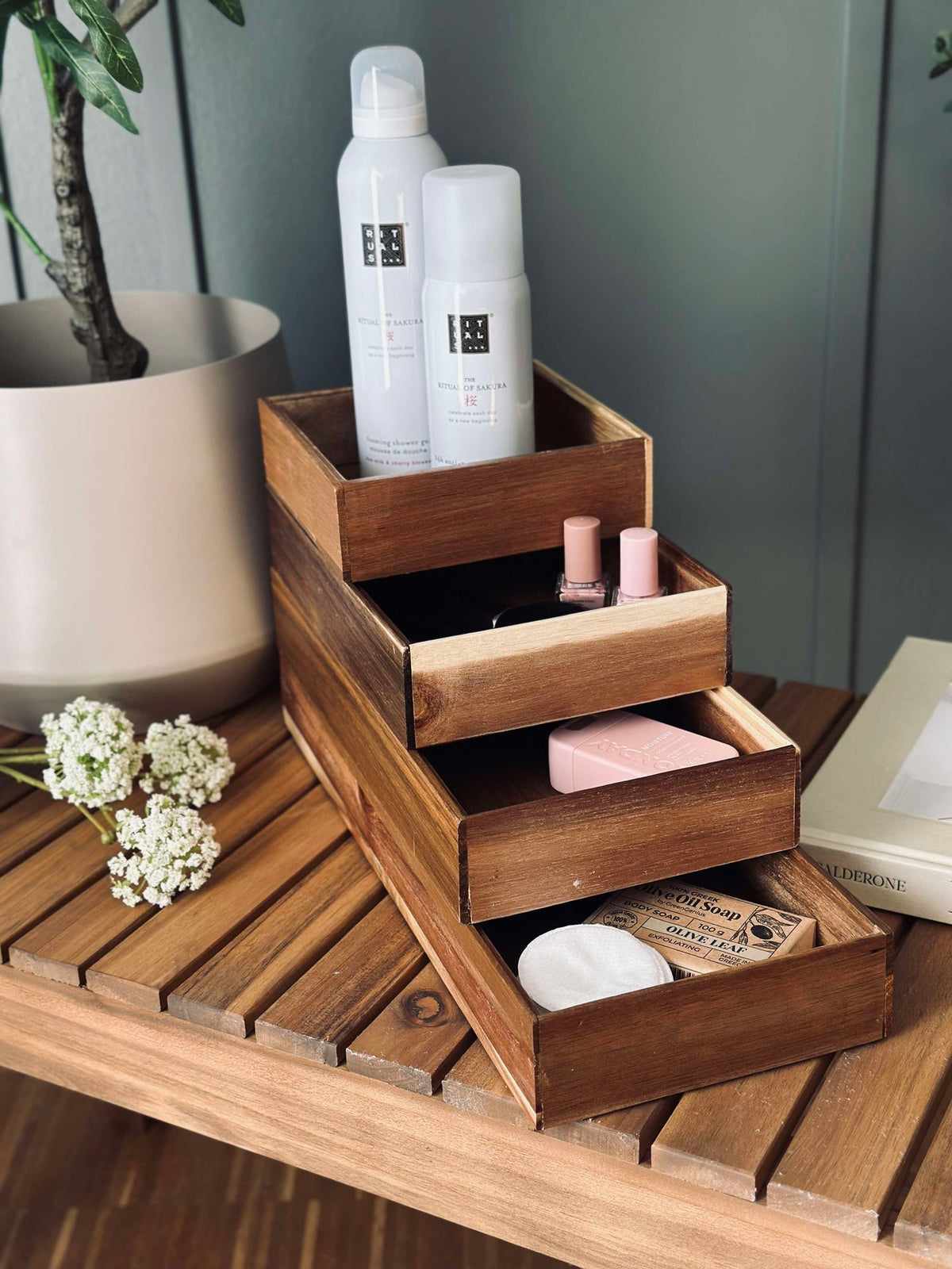 Organizer Acaciahout 23x15