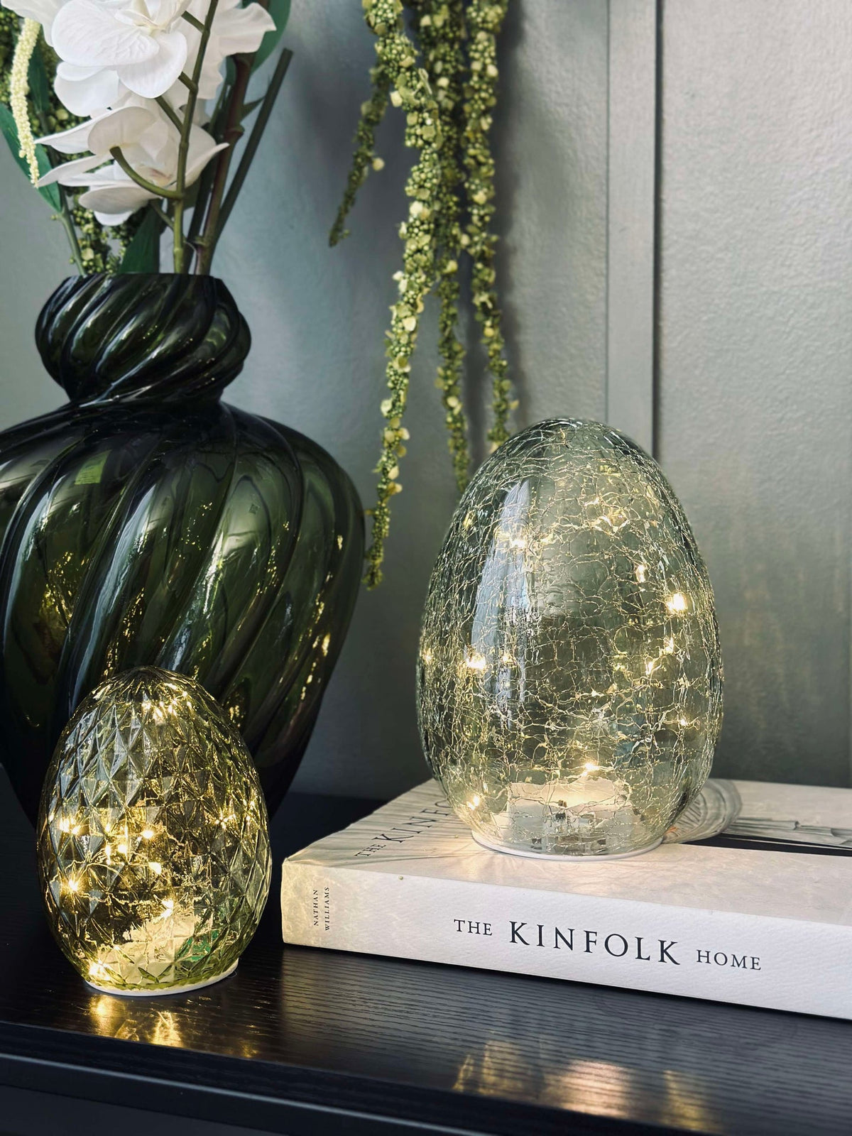 Lampe bol - Green diamond