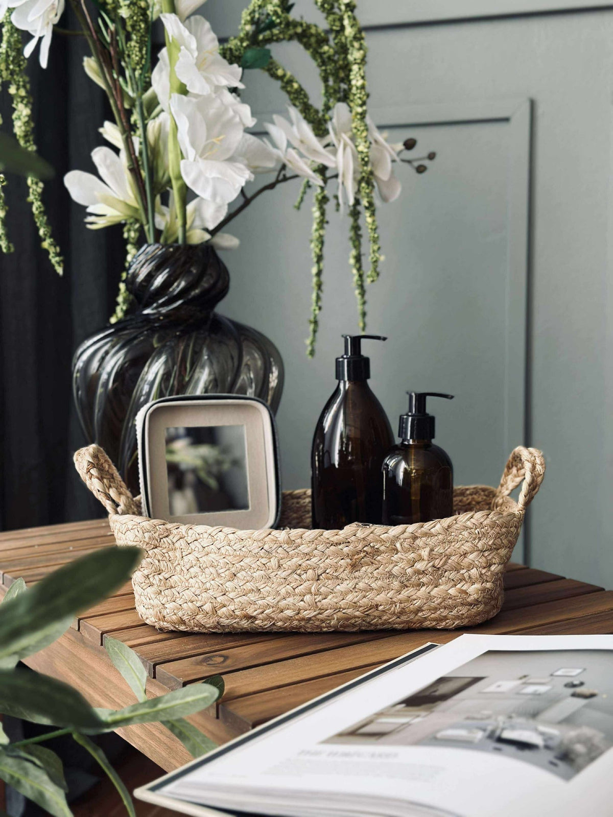 mand met handvat - Jute