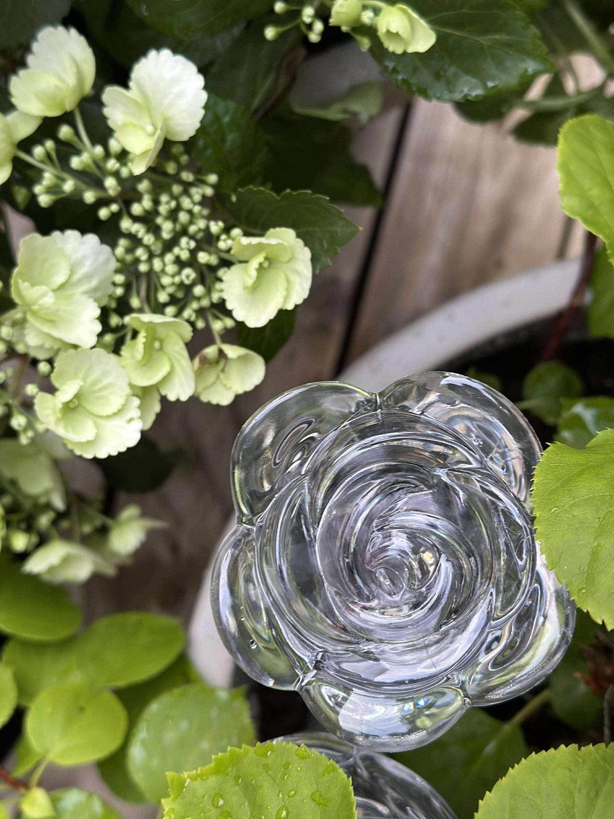 Fakkel met zonnecellen FLOWER – Set van 4 stuks