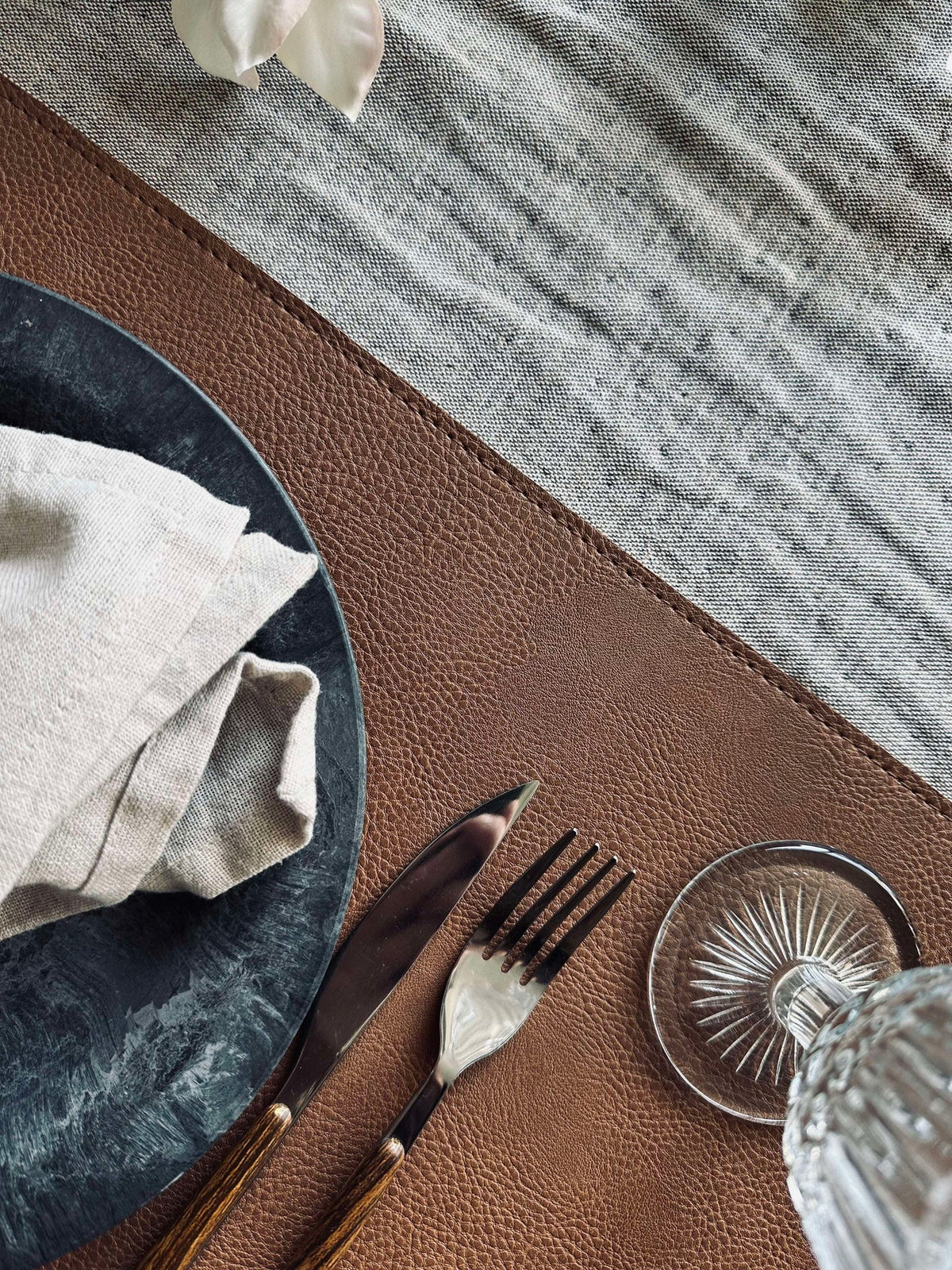 Placemat omkeerbaar - Tobacco / Sand 30x45cm