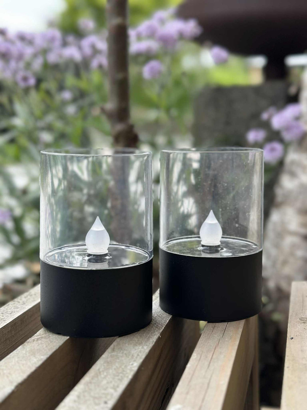 Kandelaars solar - Set van 2 stuks