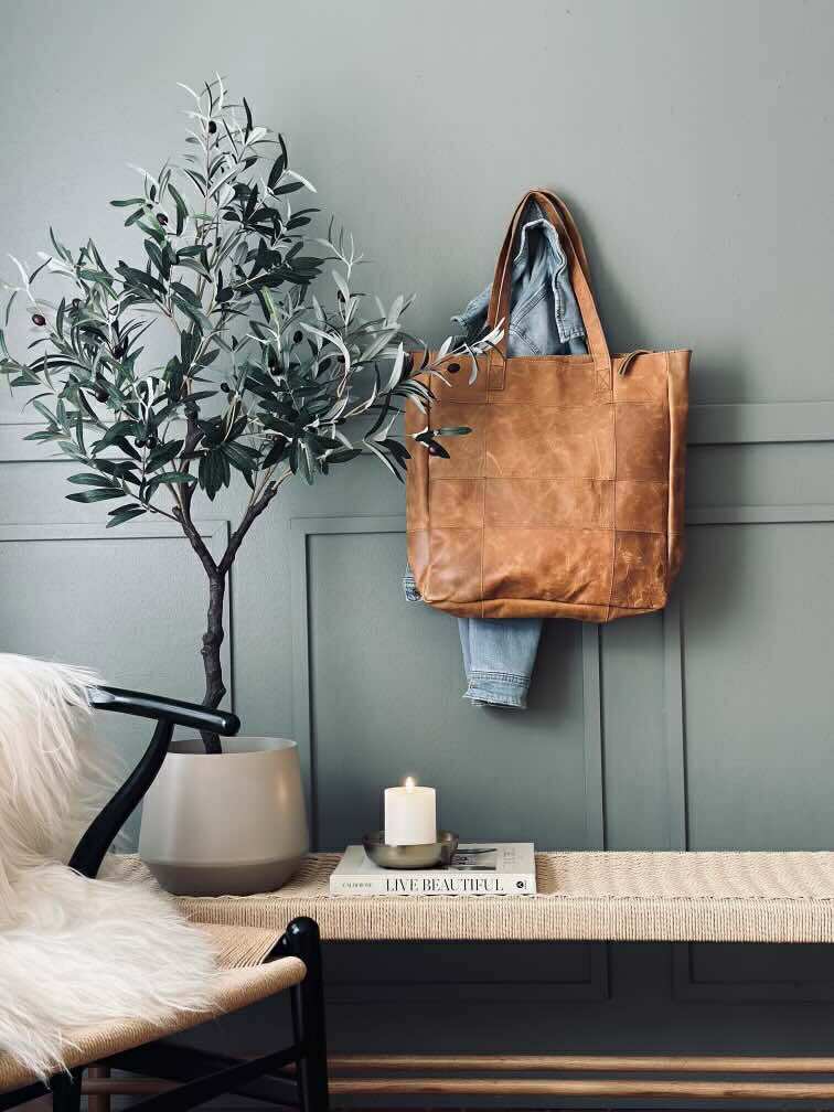 Shopper - Cognac / zwart