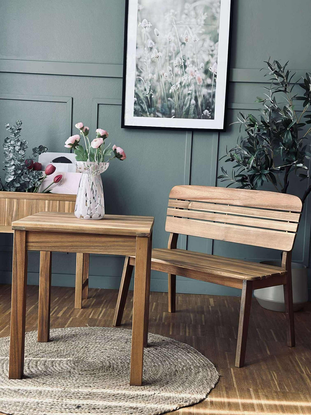Kruk Tokyo - acacia voor binnen / buiten