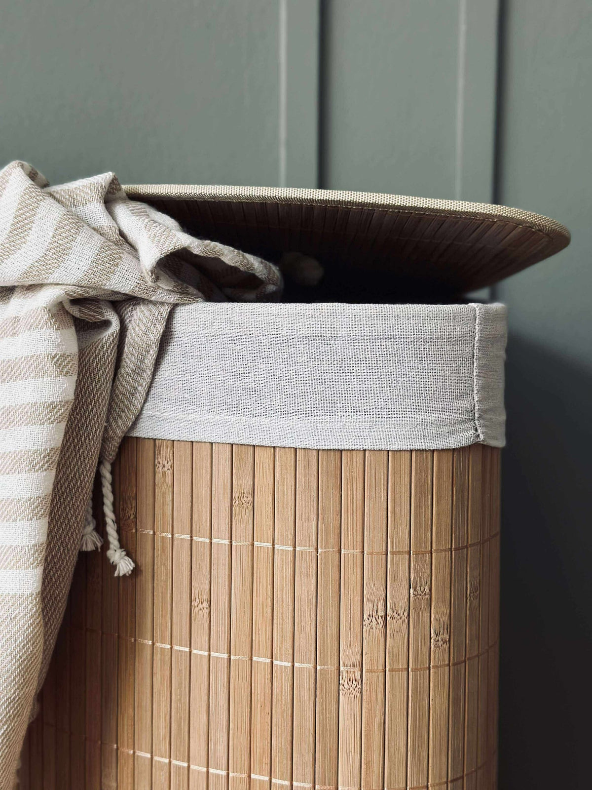 Wasmand van bamboe - Driehoekig