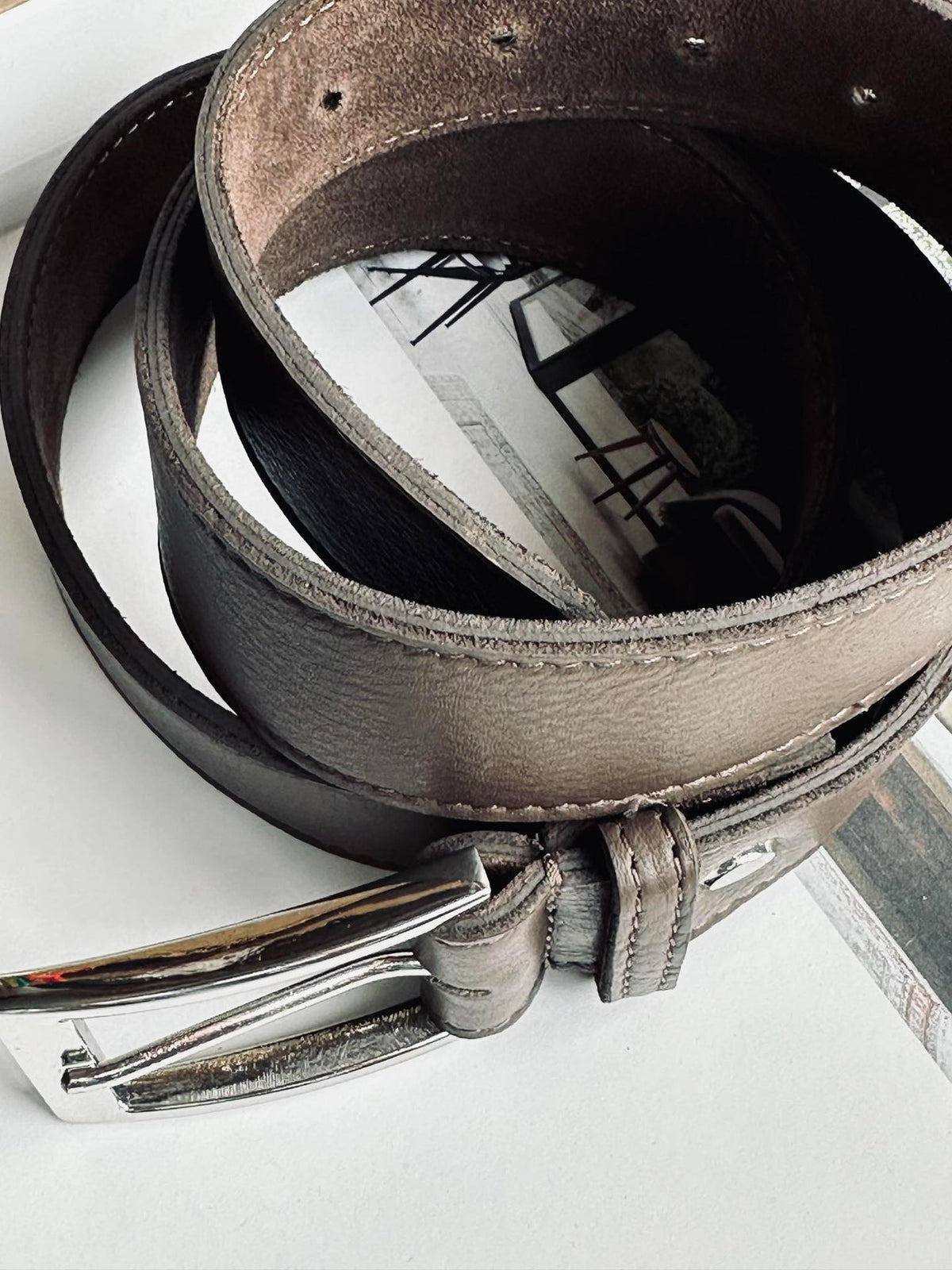 Riem 3,5 cm - Dark taupe