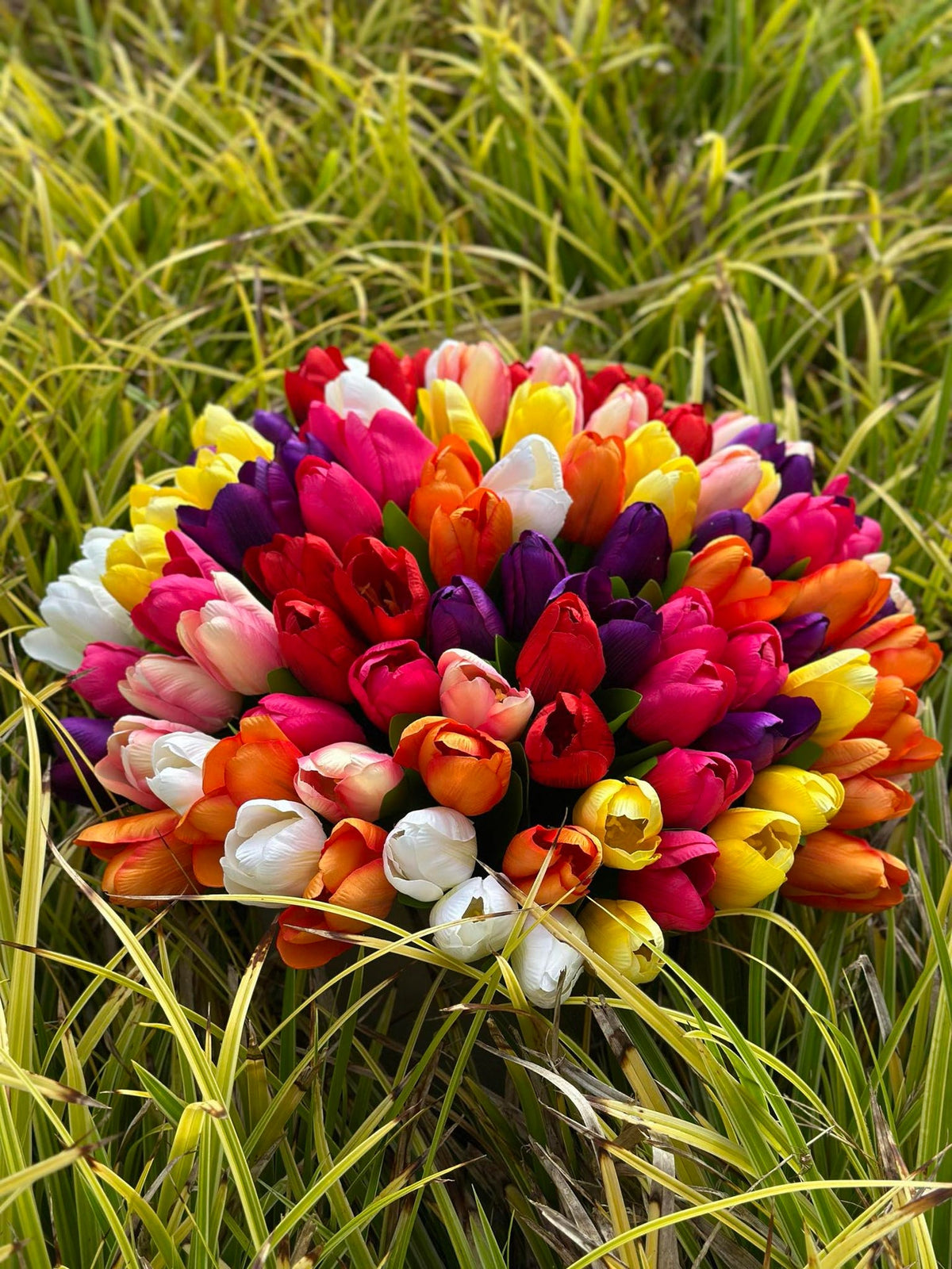 Tulpen zijde-look– meerdere kleuren