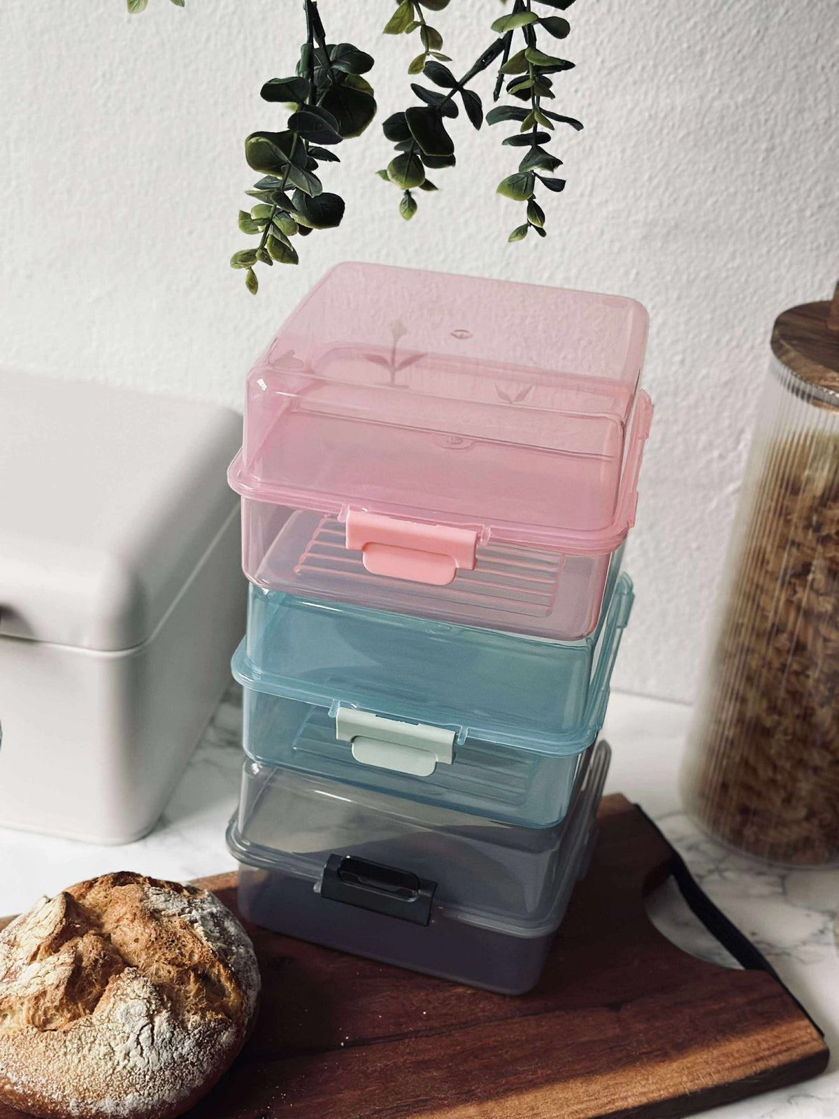 Lunchbox met vakverdeling - Roze