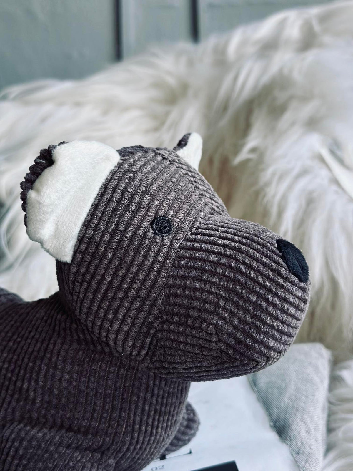 Deurstop hond - Bruin fluweel