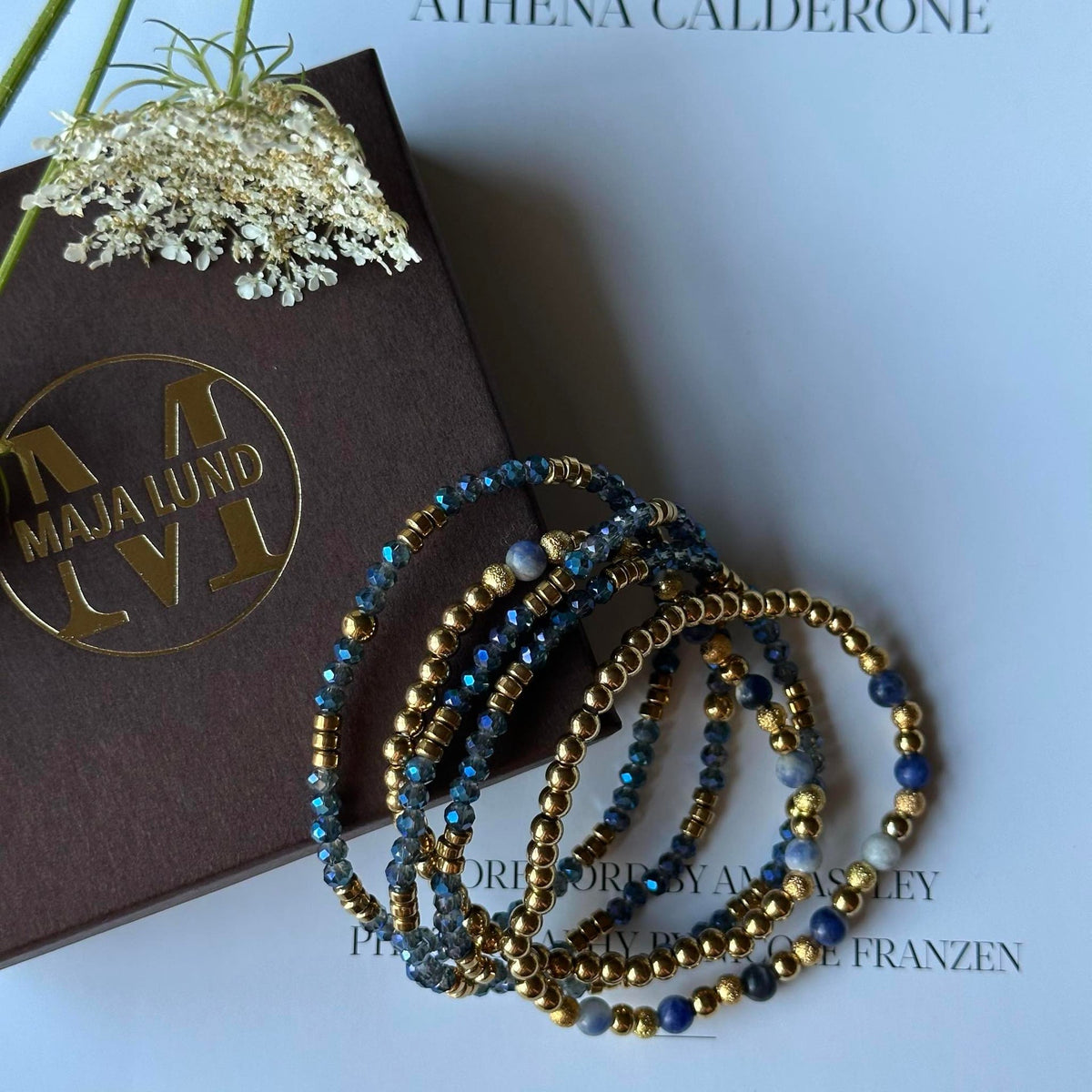 Armband Ofelia Navy - Set met 5 armbanden