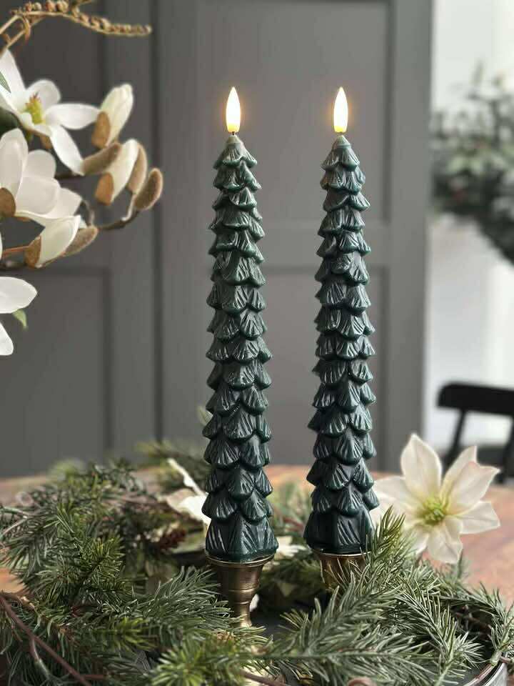 LED Stompkaarsen 2 st - Kerstboom